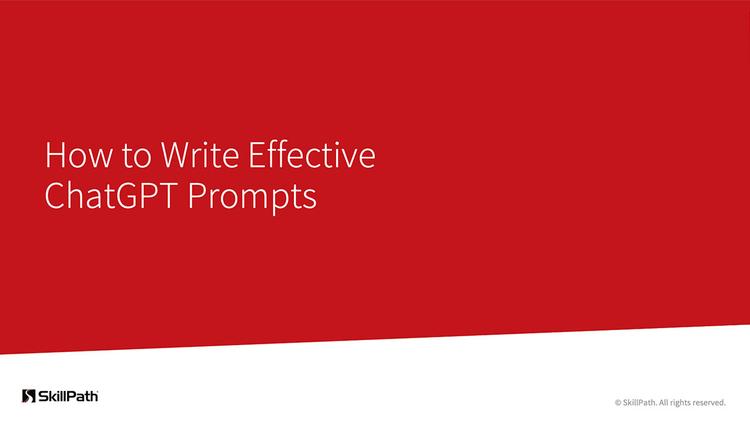 How to Write Effective ChatGPT Prompts