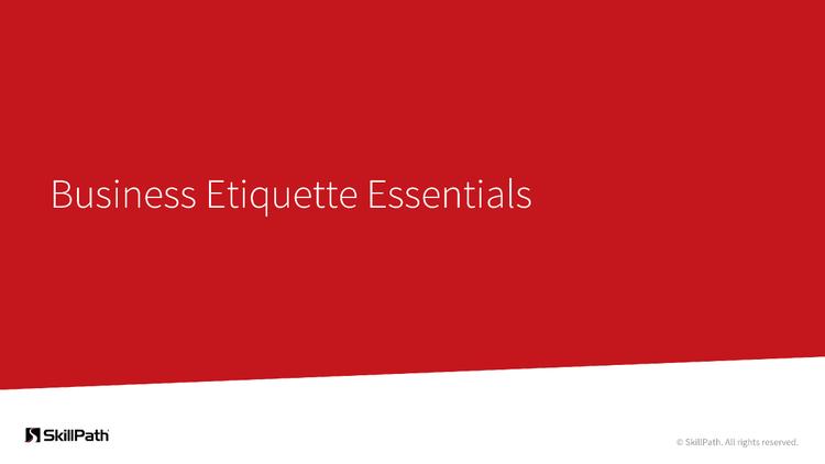 Business Etiquette Essentials