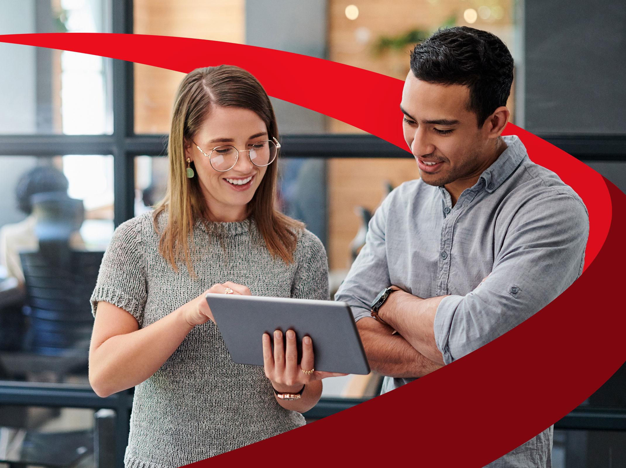 Leader providing performance feedback to employee