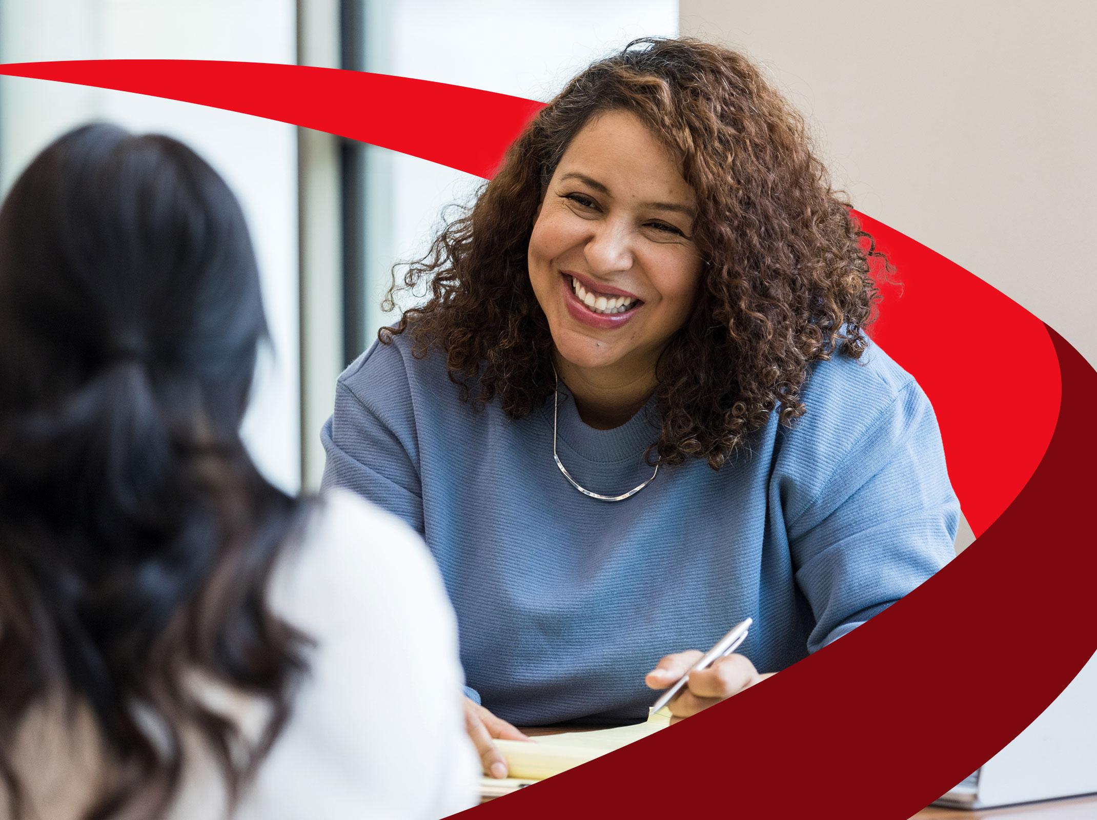 Business professional using trust-building skills to create a more positive and productive work environment